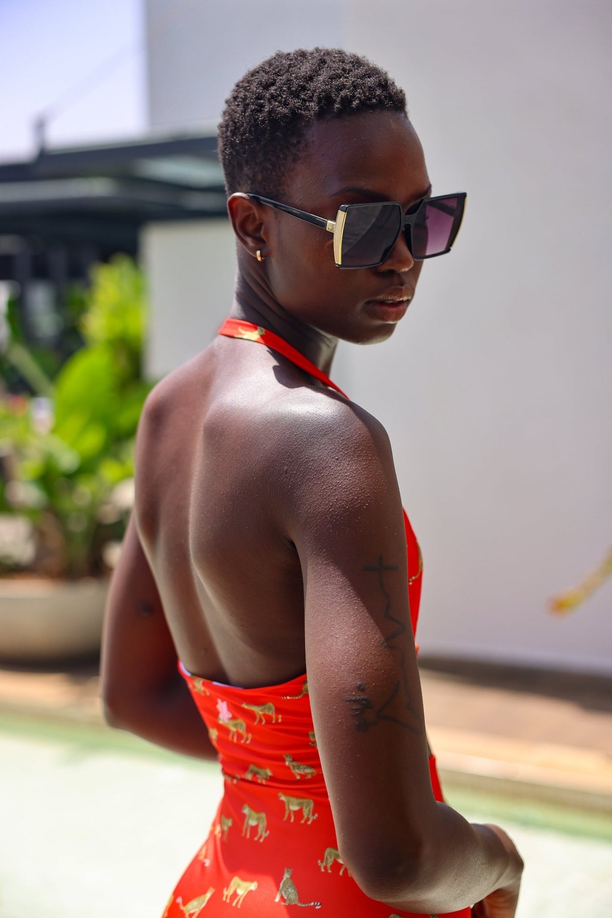 Watamu | Bandeau Style Cut Out Reversible Swimsuit - CocoLiliAfrica