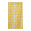 Yellow Wave square cotton canvas tablecloth, 145 × 145 cm, shown folded against a white background.