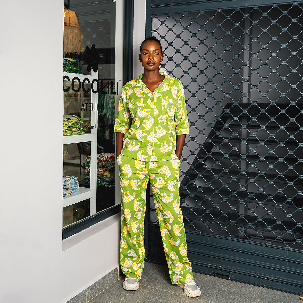 NALA | Pajama Pants with 3/4 Sleeve Shirt