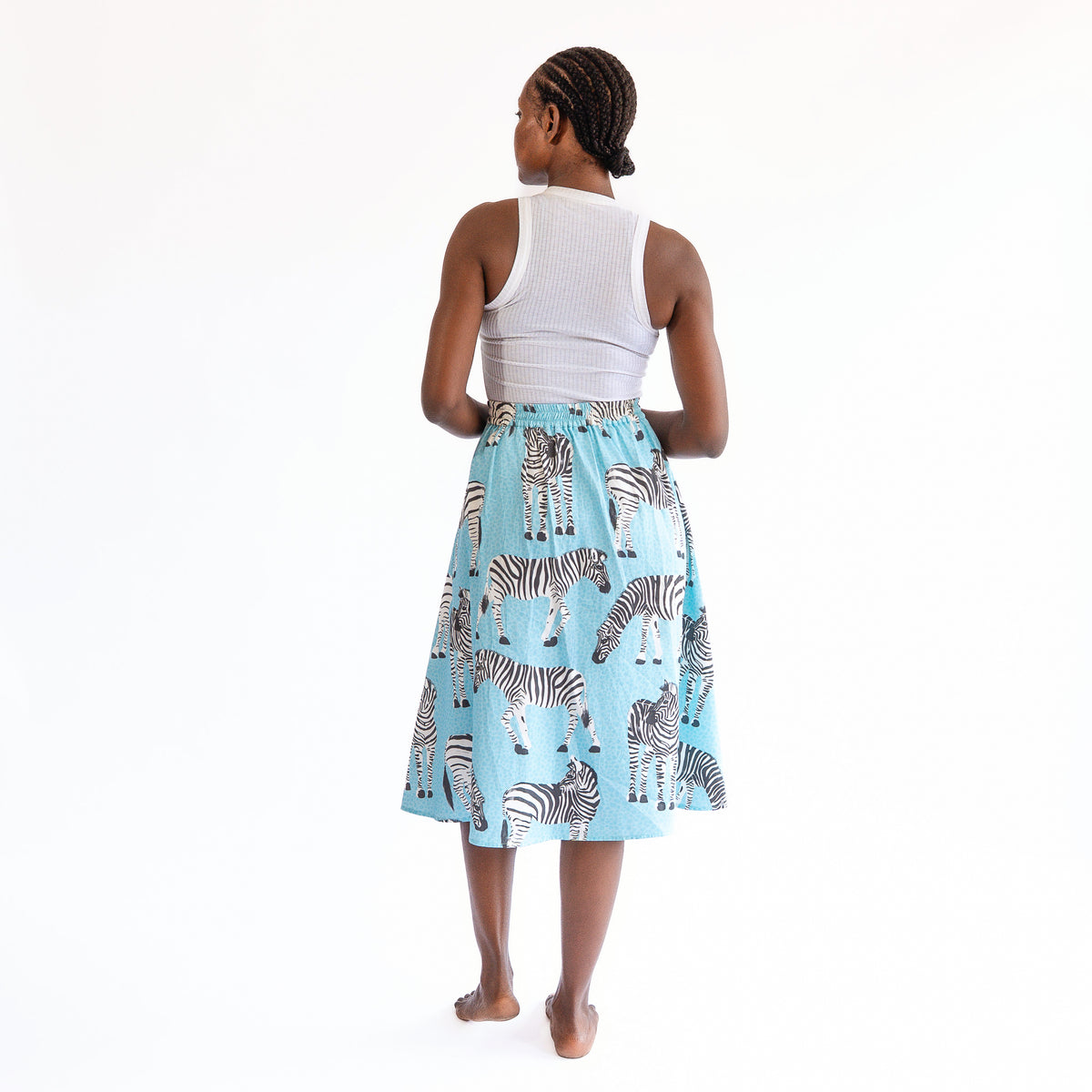ZOYA | A-Line Zebra Printed Skirt