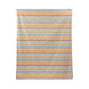 Orange Kale rectangular cotton canvas tablecloth, 140 × 340 cm — original hanging photograph