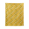 Plantain Yellow rectangular cotton canvas tablecloth, 140 × 340 cm — original hanging photograph