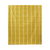 Yellow Sonaike rectangular cotton canvas tablecloth, 140 × 340 cm — original hanging photograph