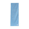 Cobalt Pacha cotton canvas table runner by COCOLILI, 33 × 200 cm, photographed hanging on white.