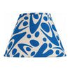 COCOLILI Maumbo Tribal blue tapered cotton lampshade only, without lamp stand, on a white studio background