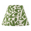 COCOLILI Maumbo Tribal olive tapered cotton lampshade only, without lamp stand, on a white studio background