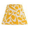 COCOLILI Maumbo Tribal yellow tapered cotton lampshade only, without lamp stand, on a white studio background