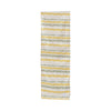 Olive Kale cotton canvas table runner by COCOLILI, 33 × 200 cm, photographed hanging on white.
