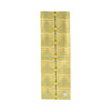 Olive Makuti cotton canvas table runner by COCOLILI, 33 × 200 cm, photographed hanging on white.