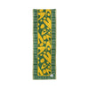 Olive Maumbo Tribal cotton canvas table runner by COCOLILI, 33 × 200 cm, photographed hanging on white.