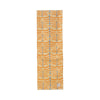 Orange Makuti cotton canvas table runner by COCOLILI, 33 × 200 cm, photographed hanging on white.