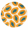 COCOLILI White Papaya bamboo melamine dinner plate
