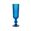 Woven Glass Champagne Flute — Blue