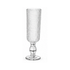 Woven Glass Champagne Flute — Clear
