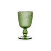 Woven Glass Goblet — Green