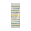 Yellow Kale cotton canvas table runner by COCOLILI, 33 × 200 cm, photographed hanging on white.
