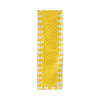 Yellow Retro Wave cotton canvas table runner by COCOLILI, 33 × 200 cm, photographed hanging on white.