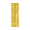 Yellow Sonaike cotton canvas table runner by COCOLILI, 33 × 200 cm, photographed hanging on white.