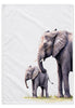 Duo Tembo cotton tea towel, 50 × 70 cm, with woven texture and stitched hems on a white studio background