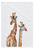Duo Twiga cotton tea towel, 45 × 65 cm, with woven texture on a white studio background