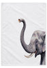 Solo Tembo Trunk cotton tea towel, 50 × 70 cm, with woven texture on a white studio background